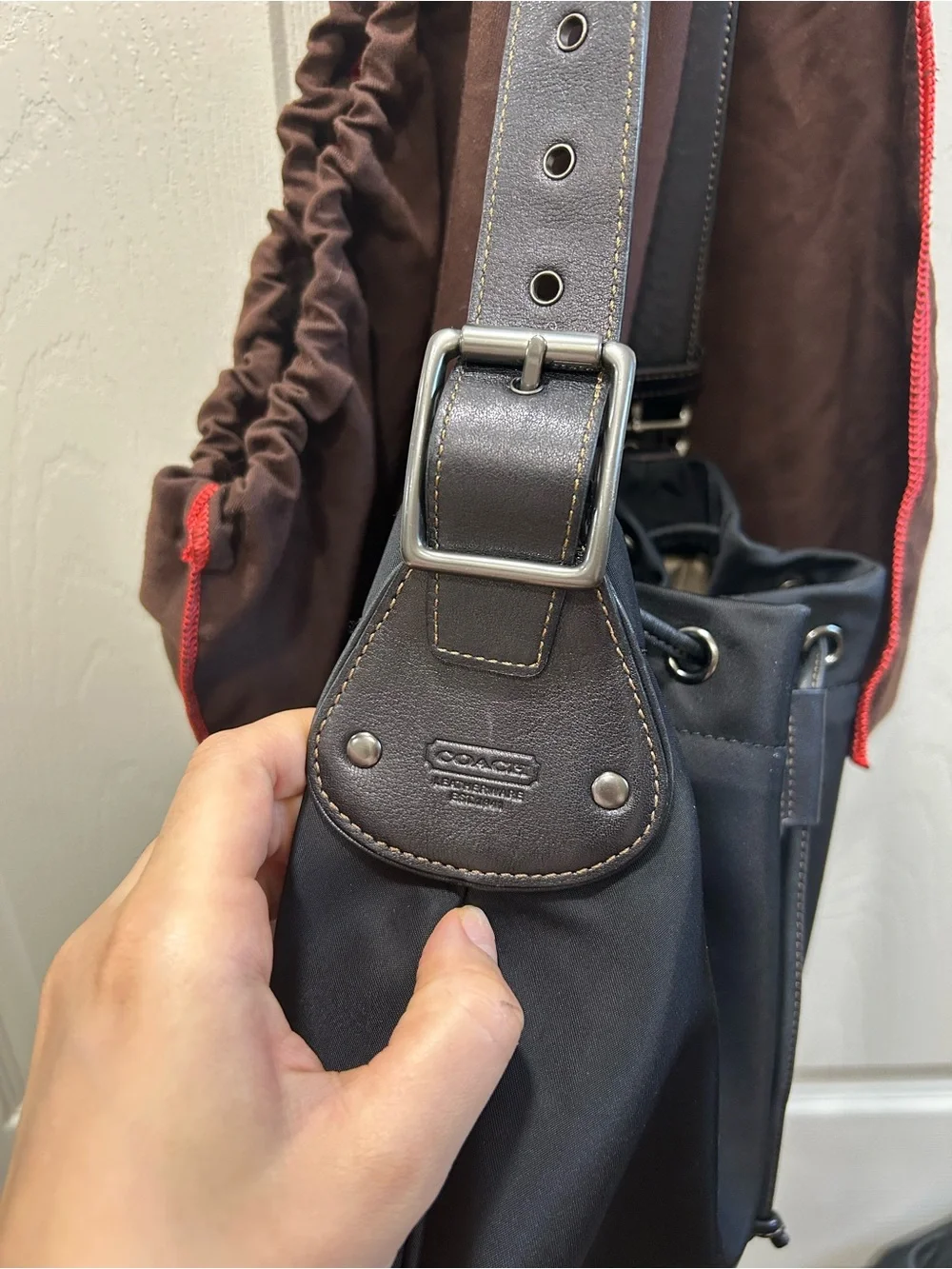 Vintage Coach 6669 Drawstring Shoulder Bag